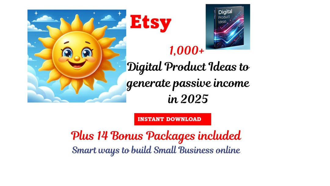 1000+ Digital Products Ideas for Passive Income in 2025, Etsy Digital ...