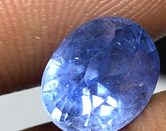 2,645 ct naturlig Ceylonblå safir, oval fasetterad lös sten