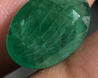 4,01 karat naturlig smaragd oval slipning | Äkta smaragd lös ädelsten