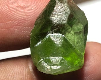 Raw Peridot Crystal | 33.69 Ct Olive-Green August Birthstone