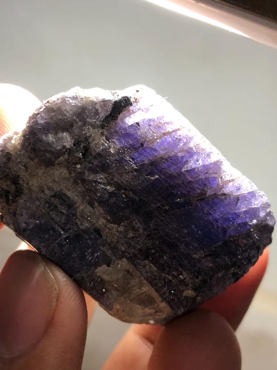 Natural Tanzanite Rough Stone 45.15 Grams | Uncut Raw Tanzanite Crystal | Collector Specimen | Healing Gem | Jewelry Supply