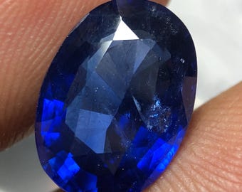 5,63 ct naturlig Ceylonblå safir oval ädelsten | Sri Lanka uppvärmd lös sten