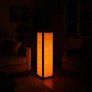 Himalayan Pink Salt Floor Lamp | Natural Salt Rock | Natural Crystal Light for Wellness | Mood & Home Decor | Handmade Unique Home Gift Idea