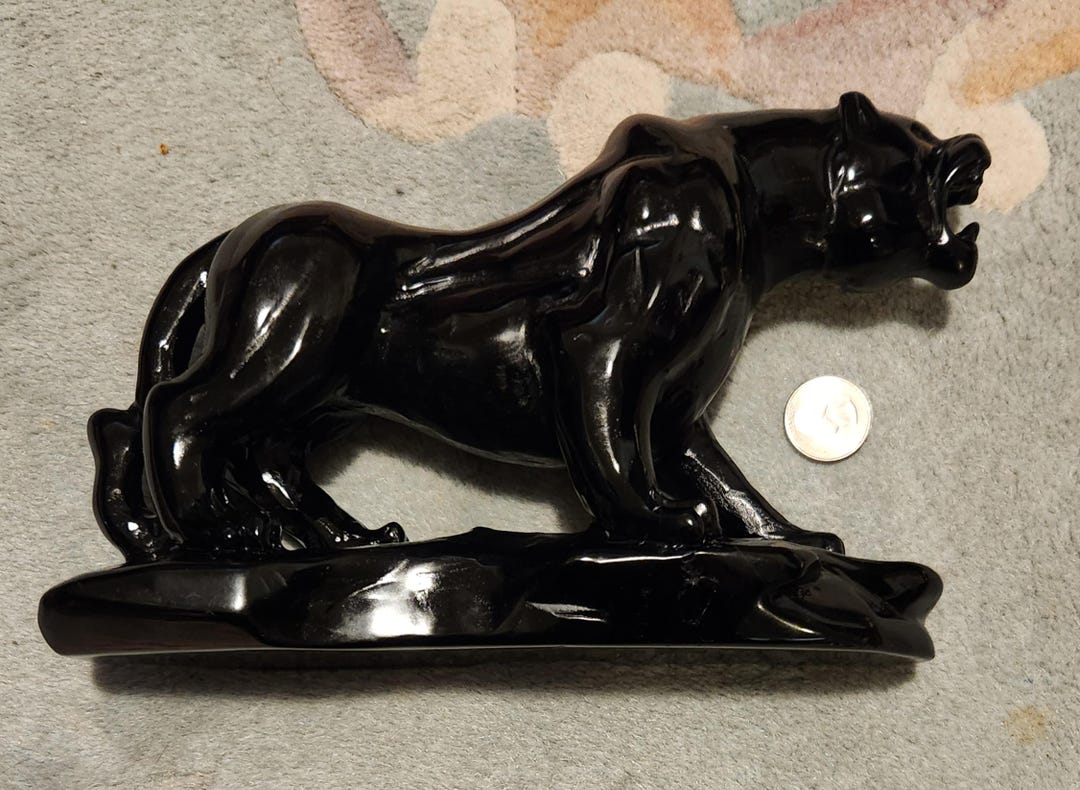 Magnificent Black Obsidian Panther 3 LBS 14OZ Panther Home Decor magnificent-black-obsidian-panther-3-lbs-14oz-panther-home-decor