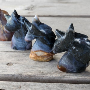 Chalcedony Unicorns, Unicorn Head, Unicorn Gift, Stocking Stuffer, Gift for Unicorn Lover