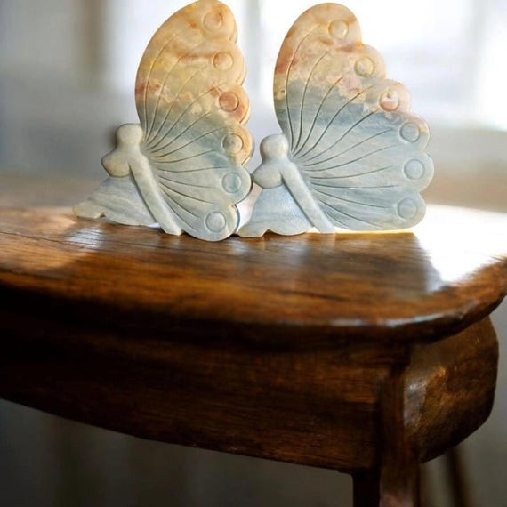 Rare Caribbean Calcite Carved Fairy: Beautifully Crafted Heirloom Crystal | Limited Edition Pakistani Gemstone | Spiritual Healing