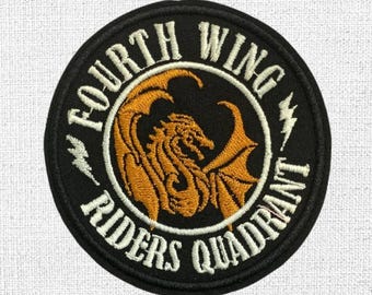 Fantasy Book Lover Patch Set – Fourth Wing Riders, Banned Books Club, Reading Ghost, Dragon Iron On Patch for Jacket, Bag, Hat & Cosplay