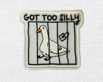 Funny Goose Patch Set - Embroidered Duck Patch Iron On/Sew On, Meme Goose Patch for Jackets, Backpacks, Denim, Gifts, Untitled Goose Patch