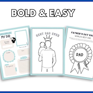 All About My Dad Printable Father's Day Coloring Page Questionnaire for ...
