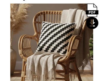 Crochet Cushion Cover Pattern PDF | C2C Crochet Pillow Cover | Easy Crochet Home Decor | Modern Crochet Pattern
