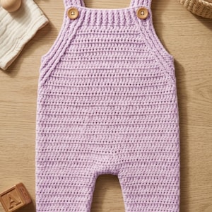 Patrón de pelele de crochet para bebé: conjunto unisex DIY (3-6 meses) (patrón PDF)