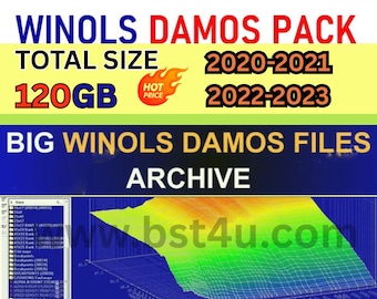 WINOLS Damos Big Pack (New) 2020-2021-2022-2023 | Chip Tuning OLS + Mappacks - Total Size 120 GB