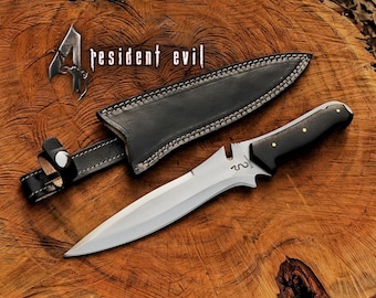 Resident Evil 4 Remake Jack Krausers Knife: Custom Handmade Re4 Merch Game Cosplay Prop | Best Valentine Day Gift for Him.