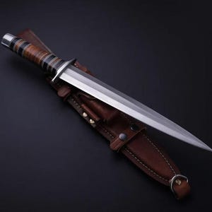 Resident Evil 4 Remake Jack Krausers Knife: Custom Handmade Re4 Merch Game Cosplay Prop | Best Valentine Day Gift for Him. Arkansas Toothpick