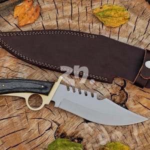 Resident Evil 4 Remake Jack Krausers Knife: Custom Handmade Re4 Merch Game Cosplay Prop | Best Valentine Day Gift for Him. Walking Dead Knife