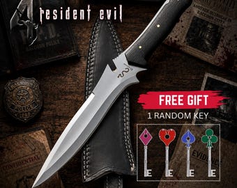 Resident Evil 4 Remake Jack Krausers Knife: Handmade Re4 Merch Cosplay Prop | Game Room Decor Gift for Him.