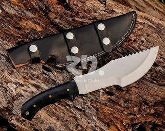 D2 Steel Bushcraft Knife: Full Tang Hunting, Camping, Survival Tool Best Valentine Day Gift for Him