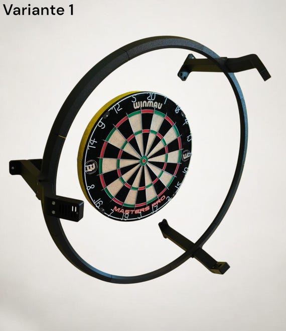 Autodarts Ringlicht LED-Ring mit Kamerahaltern Auto-Scoring-System für Dartscheiben Bausatz schwarz nachhaltig PLA