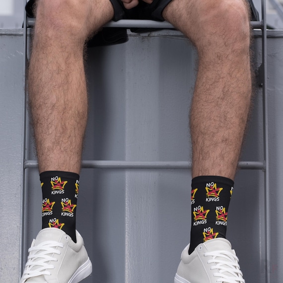 No Kings Socks: Eco-Friendly Street Style, Black