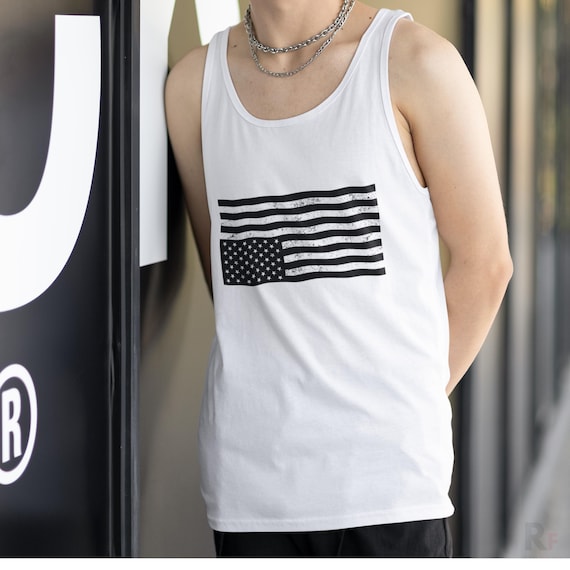 Inverted Flag Tank Top, Resist Fascism Unisex Tank, Protest Apparel, Activist Clothing, Political Statement, Resist Fascism, Jersey Cotton