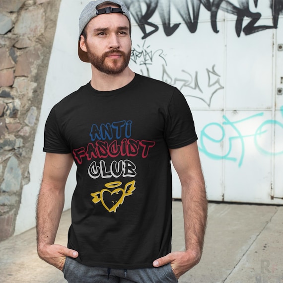 Anti Fascist Club Tee, Unisex Graphic Shirt (Soft, Breathable Cotton)