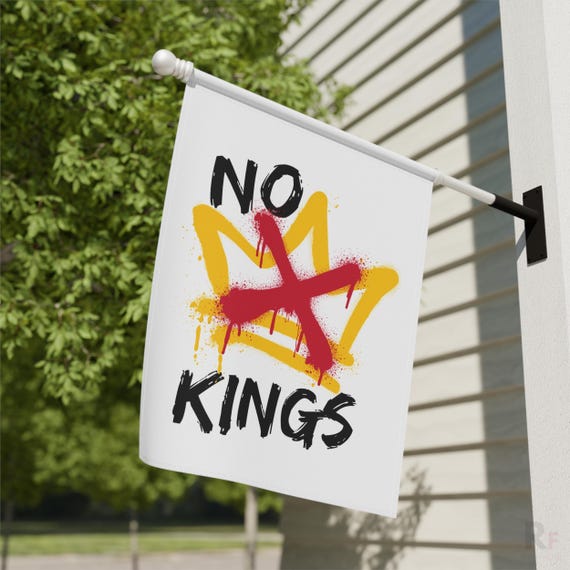 Garden Protest Flag: No Kings Design - Durable Double-Sided Print