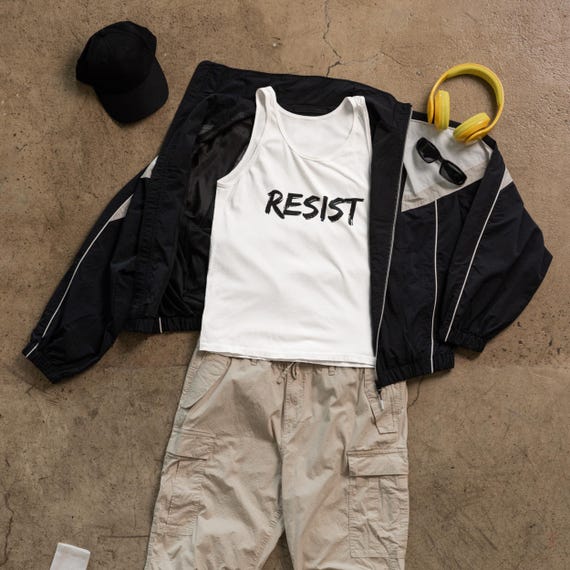 Anti-Fascism, Protest, Activist, Resist Tank Top, Political Jersey, Social Justice Apparel Gift