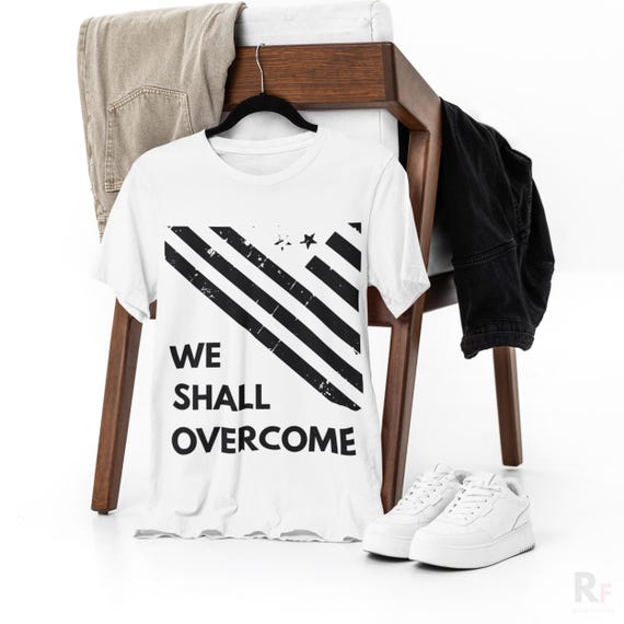 We Shall Overcome Shirt: Social Justice Flag Inspired Tee