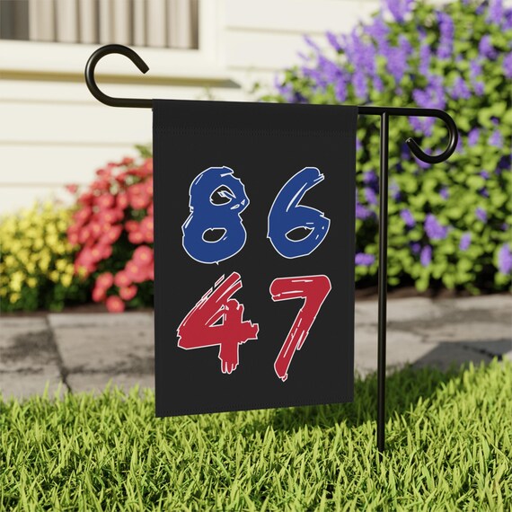 86 47 Political Protest Flag, Resist Fascism, Anti-Trump Banner, Civic Engagement Decor, Outdoor Resistance, Yard Sign for Activists