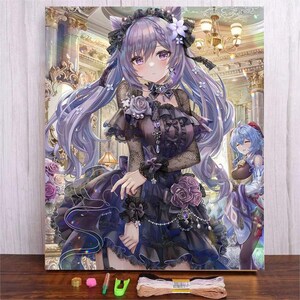 Cross Stitch Kit, Cartoon Girl Anime, Cross Stitch, Cross Stitch Art, Embroidery Kit, Embroidery Design, Hand Embroidery, Stamped Aida