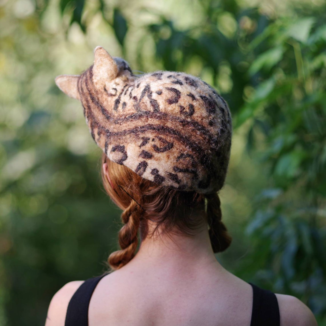 Custom Animal Hat Wearable Pet Portrait Customized Art Etsy