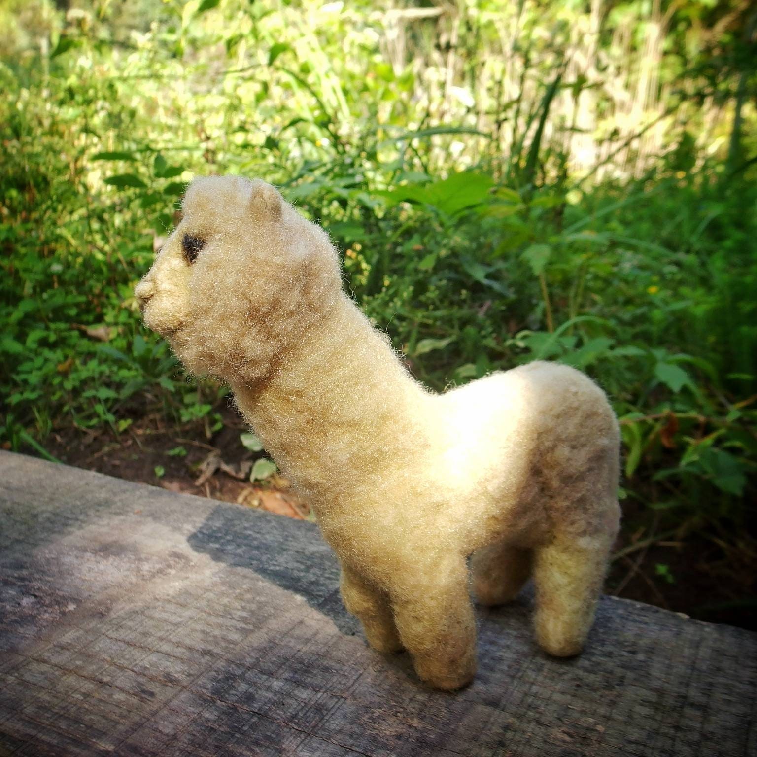 Alpaca Needle Felted / Handmade / Wool Art / Felt Sculpture Etsy