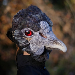 Benutzerdefinierte handgemachte Maske - Tiermaske / Vogel Maske / Gesichtsmaske / Halloween-Kostüm / Tierkostüm / handgemachtes Kostüm / einzigartige Maske / Kunstmaske