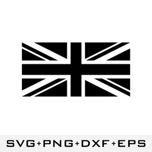 Drapeau Union Jack SVG | Drapeau britannique couper fichier | Sticker britannique | Téléchargement numérique Cricut Silhouette Sublimation | Fierté de l'Angleterre
