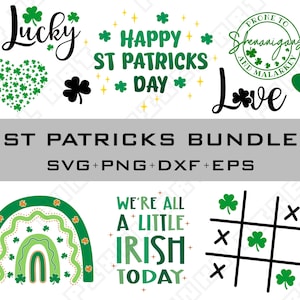 St. Patrick’s Day SVG Bundle | Irish Luck Cut File | Shamrock Clipart | Festive Holiday Digital Download Sublimation | St Paddys Day Designs