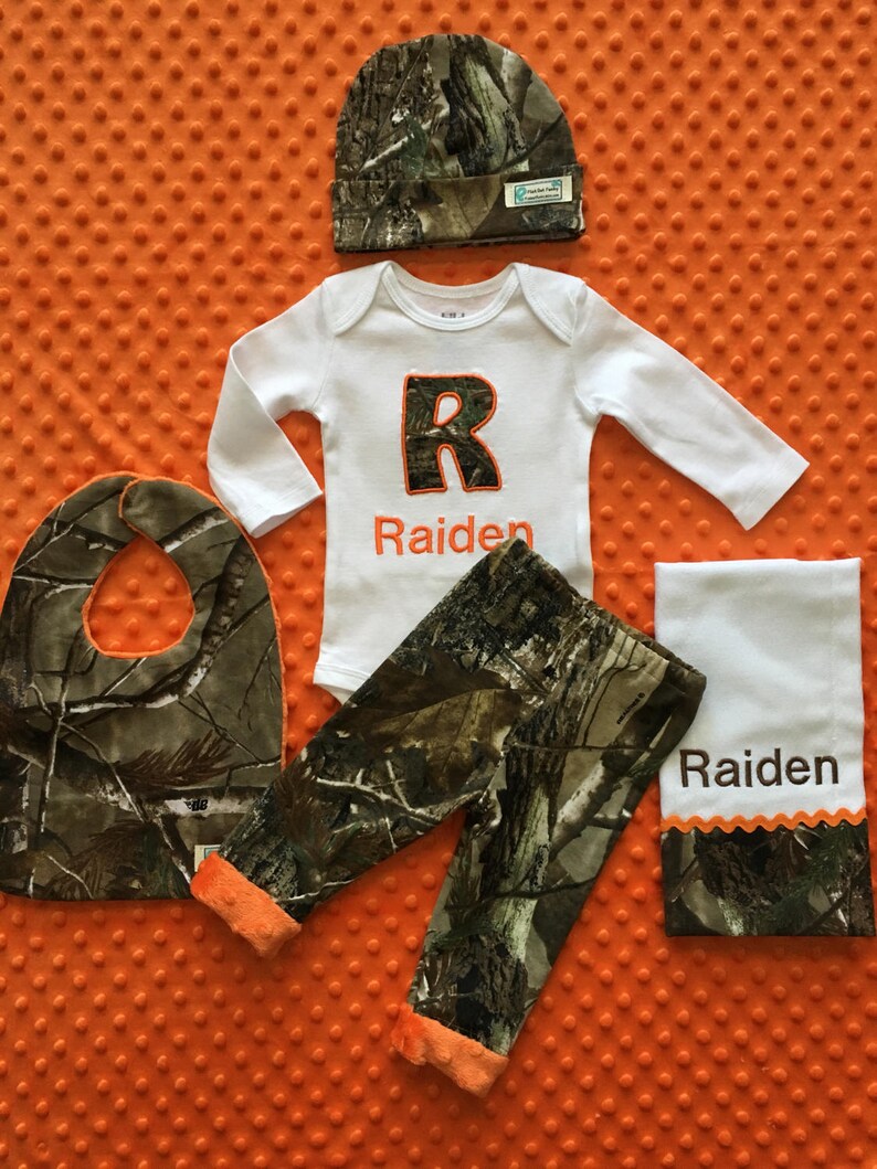 Personalized Camo Baby Boy hunting Infant Newborn Etsy