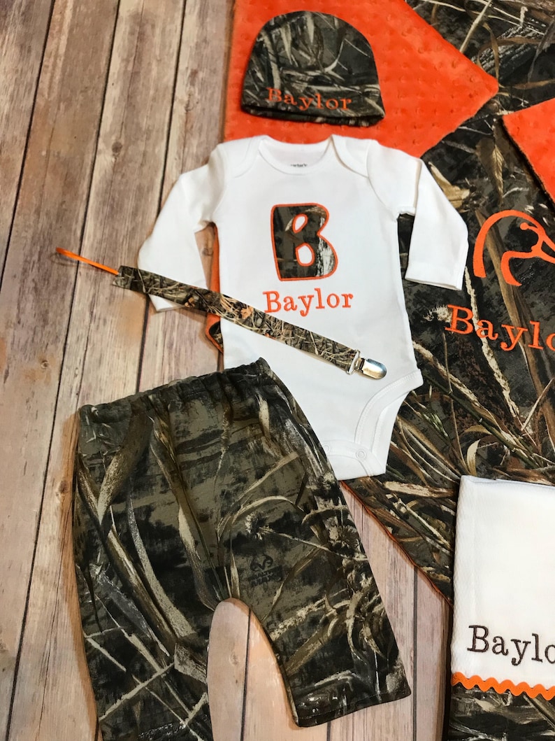 Baby Boy Camo Camo Clothes Personalized Baby Etsy