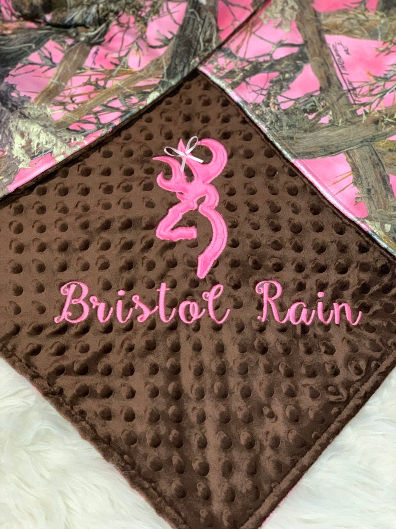 Camo Minky Blanket Girl Camo Blanket Baby Girl Blanket Etsy