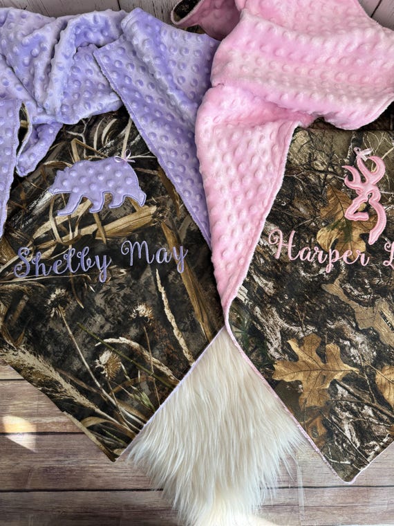 Personalized Camo Baby Blanket Camo Real Tree Baby Blanket Baby Minky Blanket Baby Shower Gift Baby Boy Monogrammed Minky Blanket Etsy