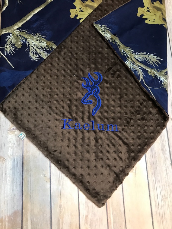 Camo Minky Blanket Camo Baby Blanket Personalized Camo Baby Etsy