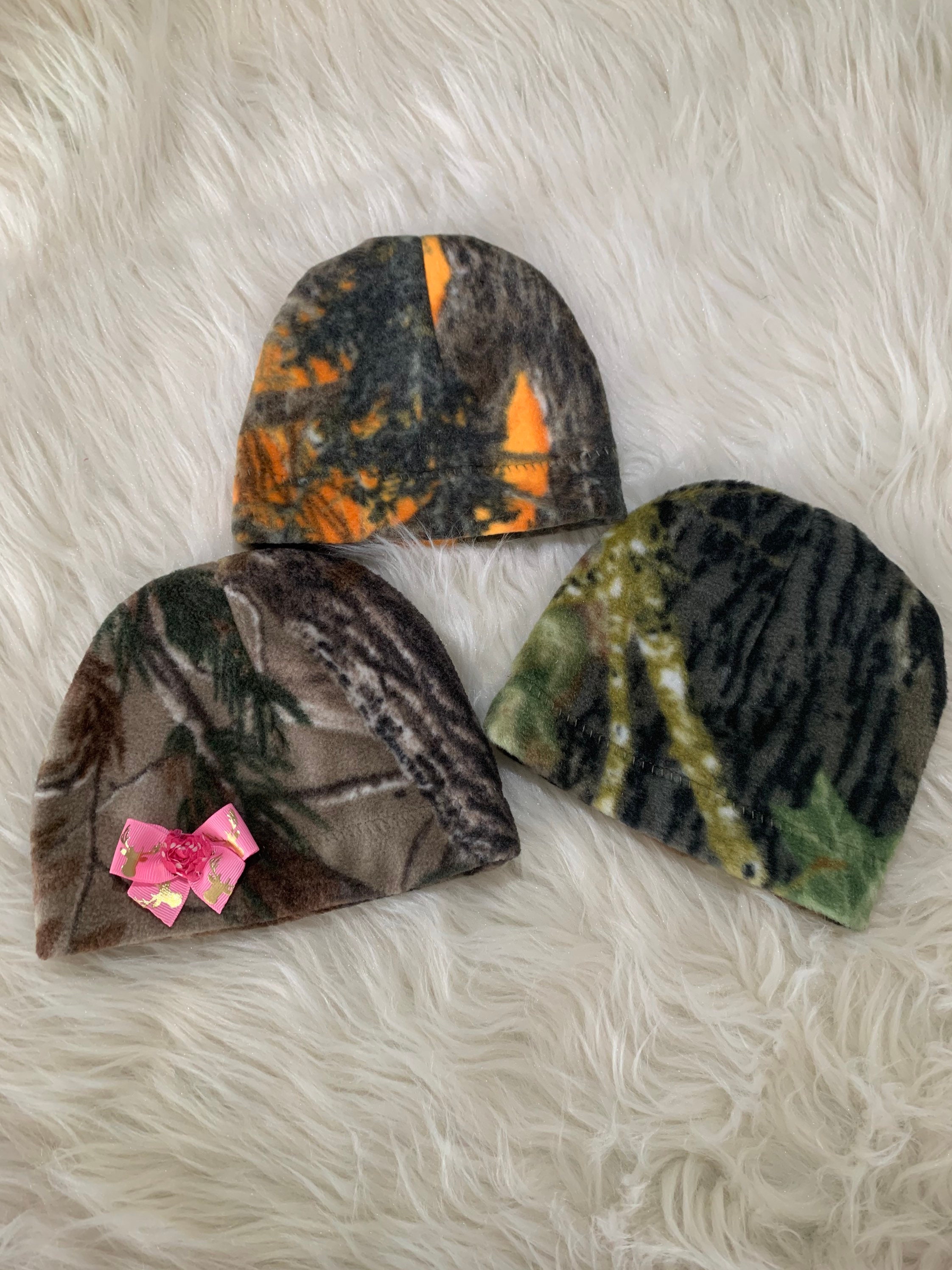 Tree Beanie Hat Fleece Camo Baby 