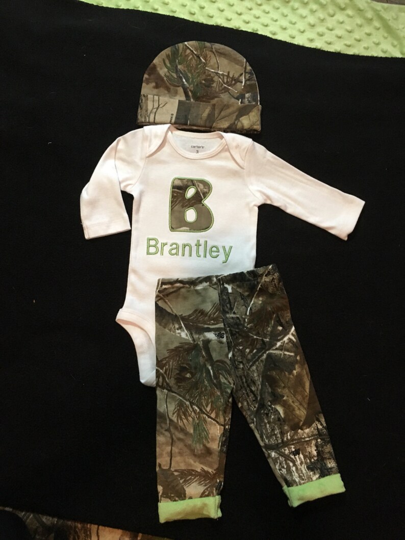 Personalized Camo Baby Boy hunting Infant Newborn Etsy