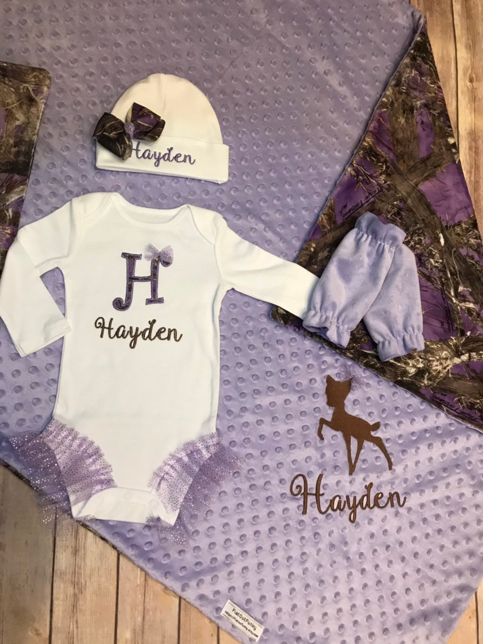 Personalized Camo Baby Blanket Minky Camo Hunting Blanket Etsy