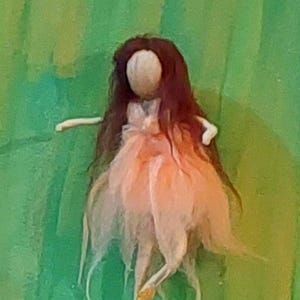 Handmade Felt Fairy Dolls – Wool Needle Felted Miniature Queen Ornaments, Whimsical Felt Dolls – Little Felted Queens – Wool Fairy Ornament