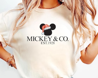Comfort Colors® Mickey & Co Shirt, Mickey and Co. est. 1928 Sweatshirt, Mickey Shirt, Disney Sweatshirts, Disney Trip Shirt
