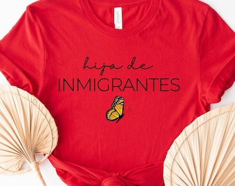 Maglietta Hija de Inmigrantes, Maglietta Defend DACA, Pro-Immigrazione, Nessuno è illegale su terre rubate, Felpa Diritti Umani Regalo Giustizia Sociale
