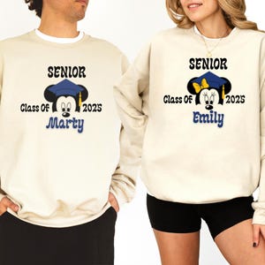 Senior 2025 Mickey Shirt, Custom Graduate T-Shirt, Mickey Graduation 2025 Shirt, Senior Graduate Shirt, Disney Family Grad Shirt