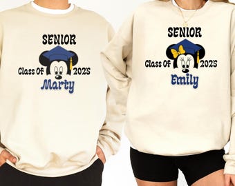 Senior 2025 Mickey Shirt, Custom Graduate T-Shirt, Mickey Graduation 2025 Shirt, Senior Graduate Shirt, Disney Family Grad Shirt
