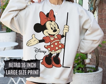 Disney Vintage Minnie Sweatshirt, Vintage Disney Minnie Mouse Shirt, Disneyworld Holiday Vacation Sweatshirt, Disney Retro Hoodie