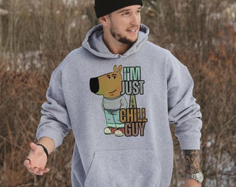 I'm Just A Chill Guy Hoodie, Tiktok Viral Sweatshirt, Boyfriend Gift Hoodie, Gifts for Tiktok Lover Chill Guy Meme Gift, Viral Dog Cartoon